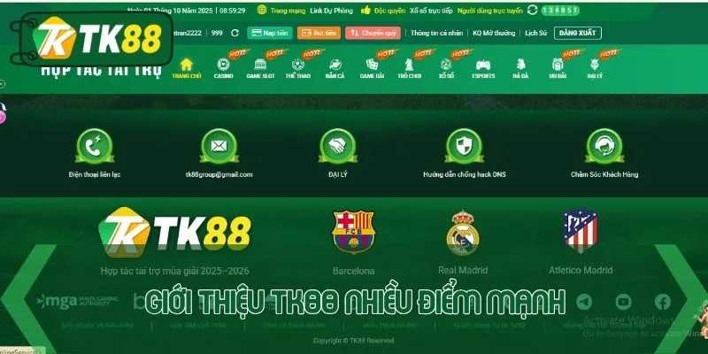 Giới thiệu TK88 nhiều điểm mạnh giúp khẳng định vị thế